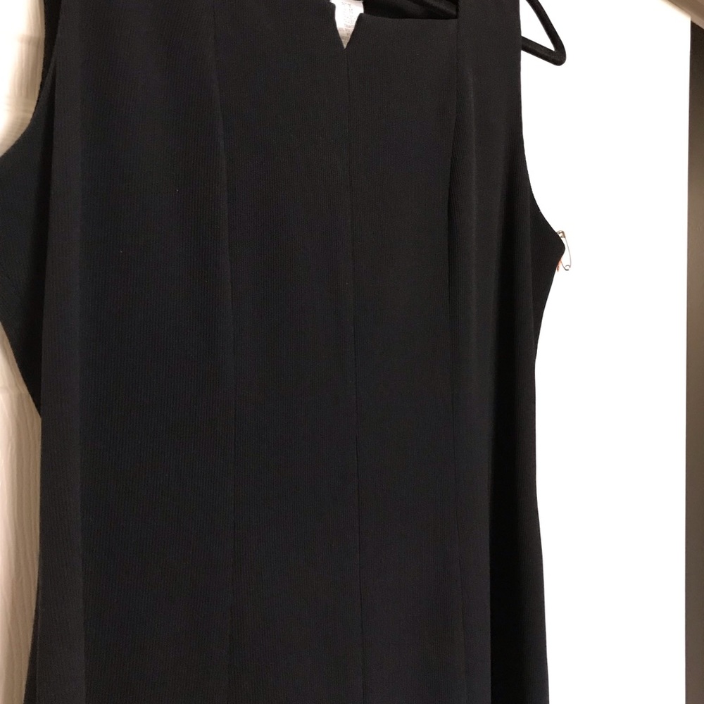 Liz Clairborne Black square neck dress - Picture 2 of 7